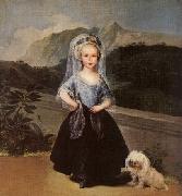 Francisco de Goya Portrait of Mana Teresa de Borbon Y Vallabriga oil painting artist